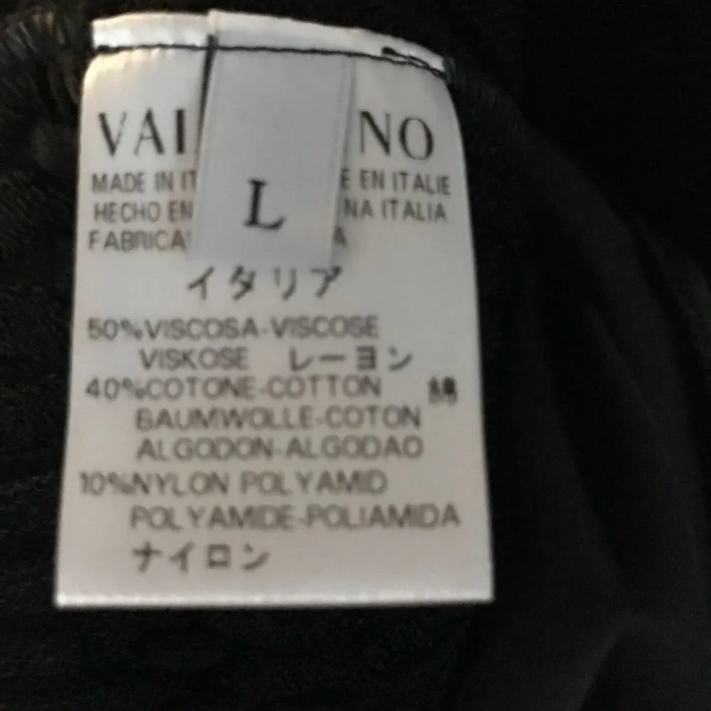 Valentino Garavani Black Jersey Ribbed Dress L NWT - Picture 4 of 6